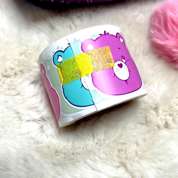 New Care Bears makeup bag bundle stickers keychain - Picture 7 of 14